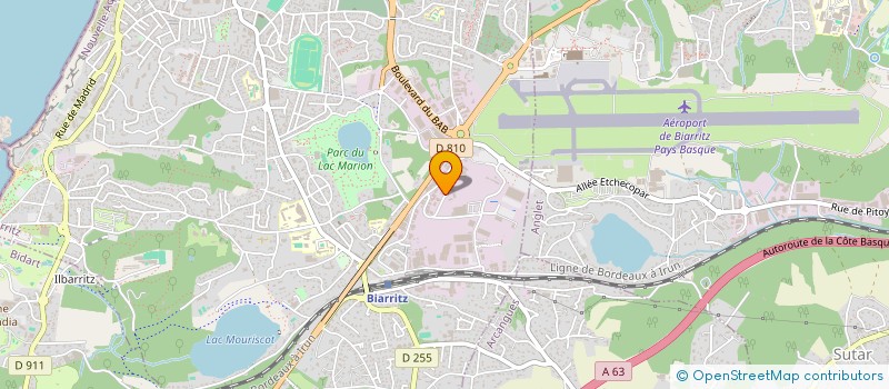 localisation de l'entreprise AMBITIONS ARTISANATS à BIARRITZ