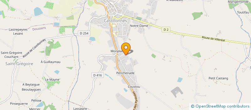 localisation de l'entreprise AMBLARD  CASTILLONNES