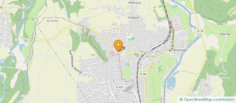 localisation de l'entreprise AMBOLAZA  BRASSAC-LES-MINES