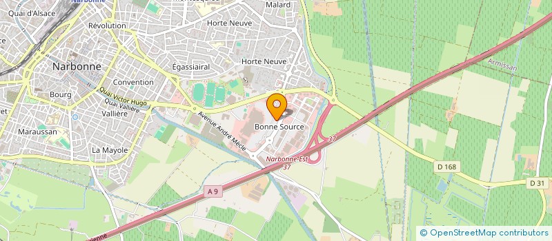 localisation de l'entreprise AMBR& D'ART  NARBONNE