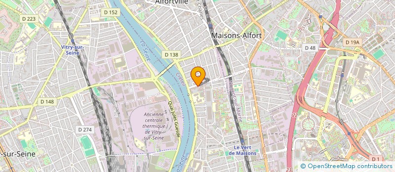 localisation de l'entreprise AMBRALINE à ALFORTVILLE