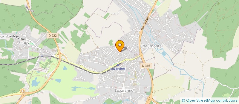 localisation de l'entreprise AMBRARVI  - PUERICULTURE ET FORMATIONS  LUZARCHES