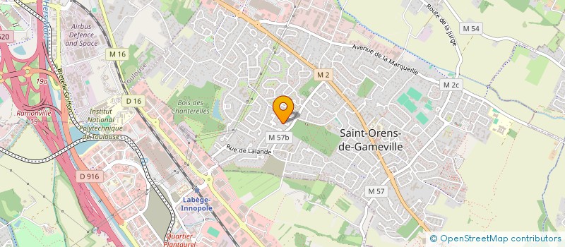 localisation de l'entreprise AMBRE 17  SAINT-ORENS-DE-GAMEVILLE