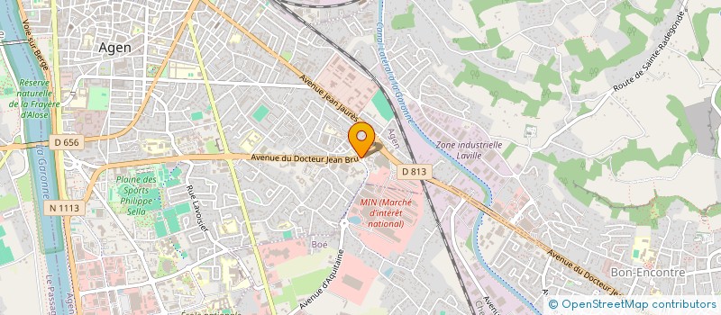 localisation de l'entreprise AMBRE  AGEN