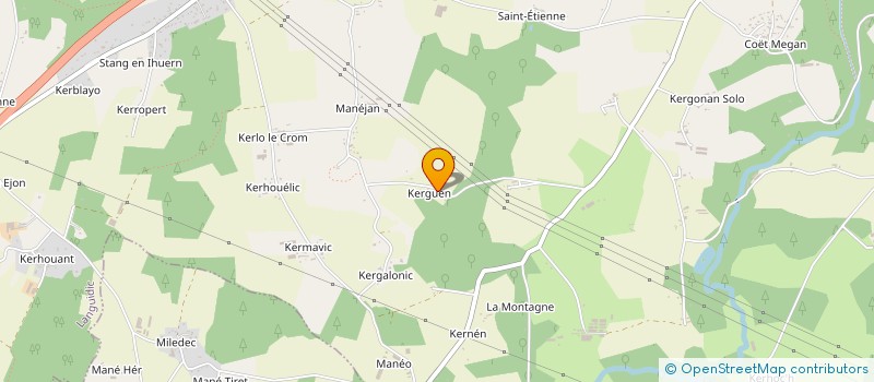 localisation de l'entreprise AMBRE  LANGUIDIC