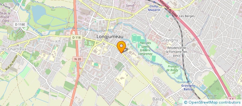 localisation de l'entreprise AMBRE à LONGJUMEAU