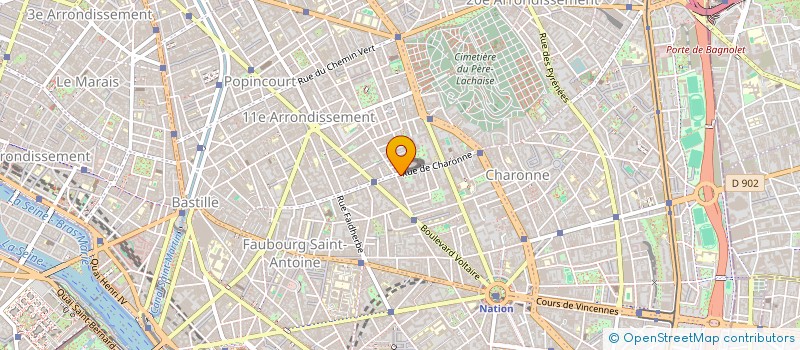 localisation de l'entreprise AMBRE  PARIS