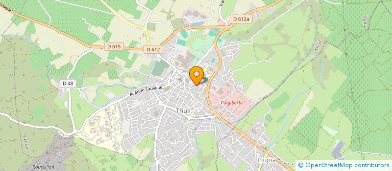 localisation de l'entreprise AMBRE à THUIR