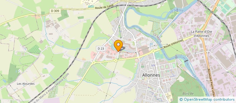 localisation de l'entreprise AMBRE  ALLONNES