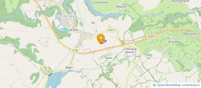 localisation de l'entreprise AMBRE  PONT-DE-SALARS