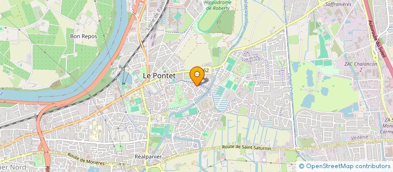 localisation de l'entreprise AMBRE  LE PONTET