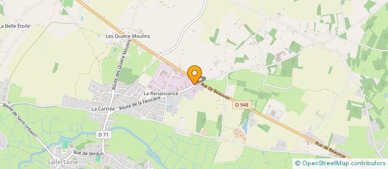 localisation de l'entreprise AMBRE à SALLERTAINE