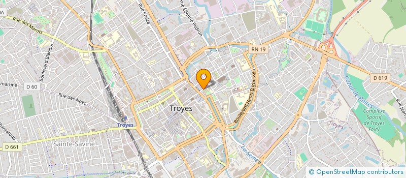 localisation de l'entreprise AMBRE à TROYES
