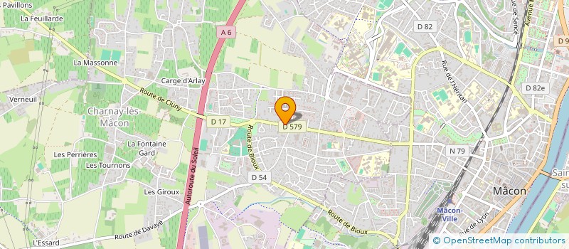 localisation de l'entreprise AMBRE à CHARNAY-LES-MACON