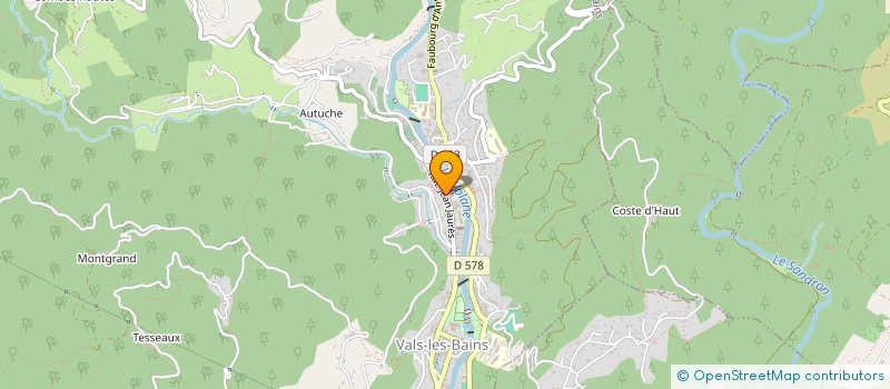 localisation de l'entreprise AMBRE à VALS-LES-BAINS