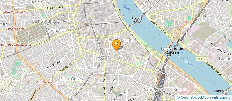 localisation de l'entreprise AMBRE à BORDEAUX