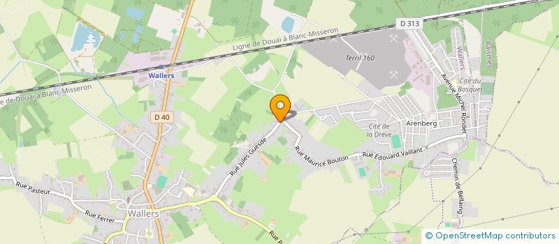 localisation de l'entreprise AMBRE à WALLERS