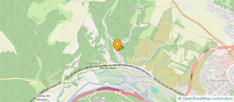 localisation de l'entreprise AMBRE  PLOMBIERES-LES-DIJON