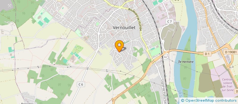 localisation de l'entreprise AMBRE à VERNOUILLET
