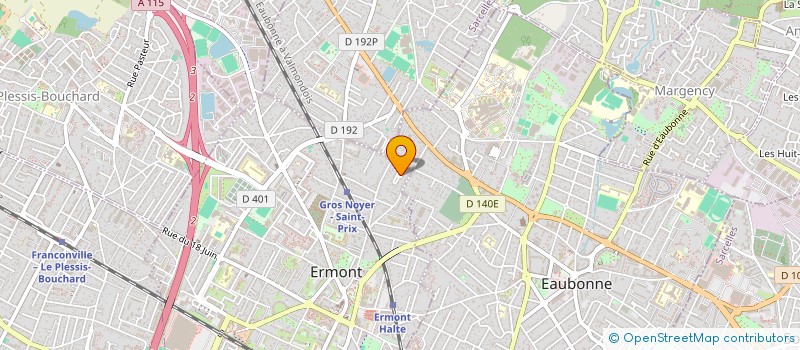 localisation de l'entreprise AMBRE à ERMONT