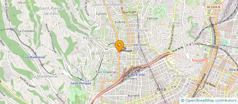 localisation de l'entreprise AMBRE-BEAUTE à NICE