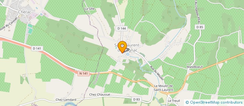 localisation de l'entreprise AMBRE CONCEPT STORE à SAINT-LAURENT-DE-COGNAC
