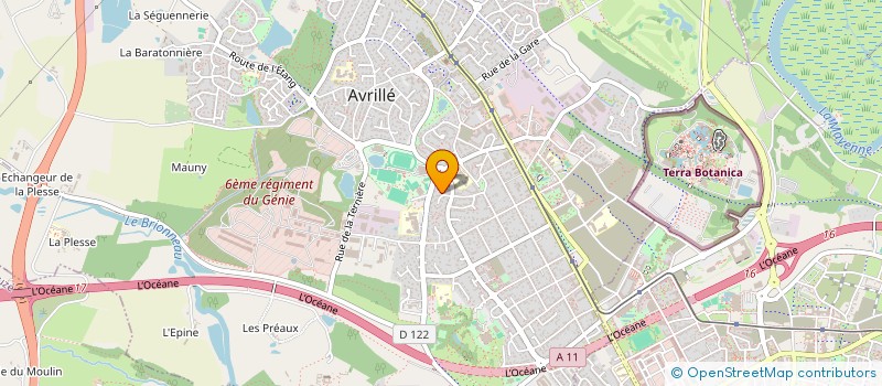 localisation de l'entreprise AMBRE ENERGIES à AVRILLE
