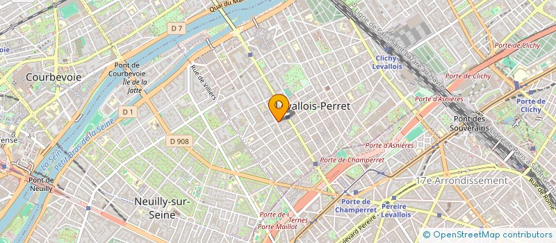 localisation de l'entreprise AMBRE ET COSY  LEVALLOIS-PERRET