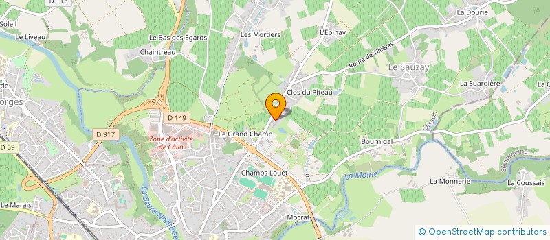 localisation de l'entreprise AMBRE ET SOLS  CLISSON