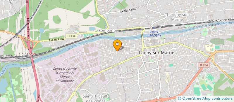 localisation de l'entreprise AMBRE FACADE ET BARDAGE à LAGNY-SUR-MARNE