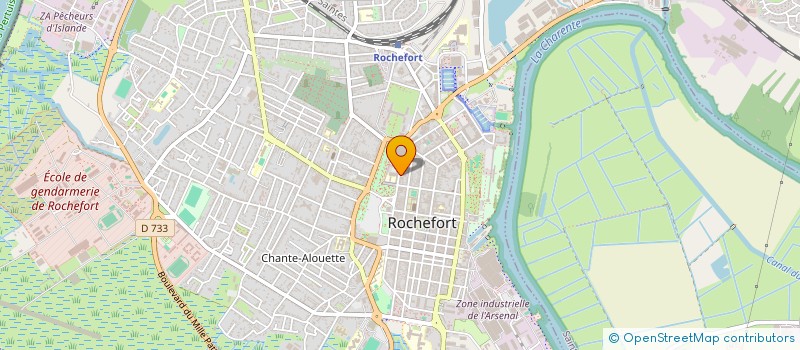 localisation de l'entreprise AMBRE FINANCE à ROCHEFORT