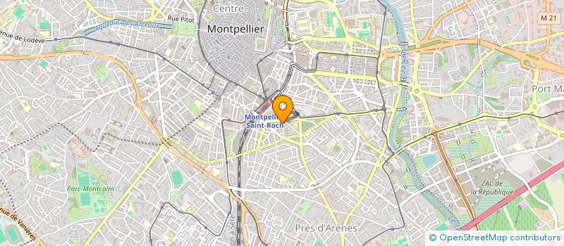 localisation de l'entreprise AMBRE FLORA à MONTPELLIER