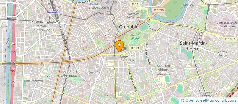 localisation de l'entreprise AMBRE IMMO CONSEILS à GRENOBLE