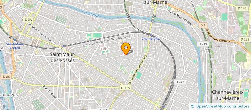 localisation de l'entreprise AMBRE L.A à SAINT-MAUR-DES-FOSSES