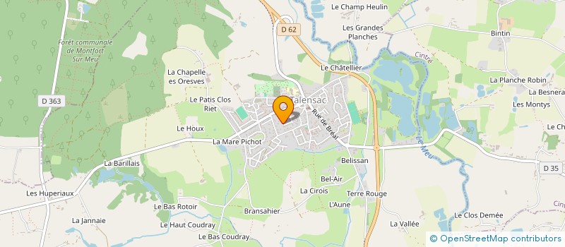 localisation de l'entreprise AMBRE PROPRETE SASU  TALENSAC