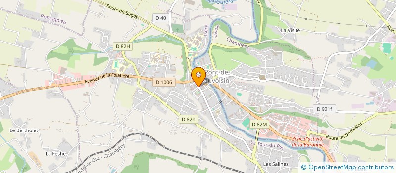 localisation de l'entreprise AMBRE SERVICES REPAS & PRESTATIONS  LE PONT-DE-BEAUVOISIN