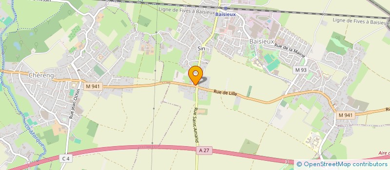 localisation de l'entreprise AMBRE & VICTOIRE  BAISIEUX