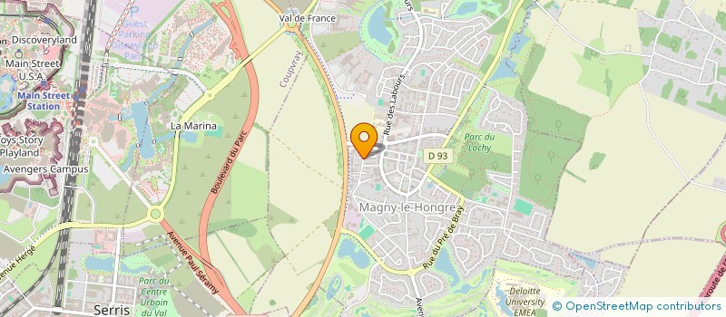 localisation de l'entreprise AMBRELEC COMPOSANTS ELECTRONIQUES à MAGNY-LE-HONGRE