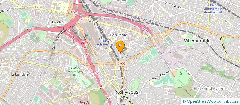 localisation de l'entreprise AMBREN IMMOBILIER à ROSNY-SOUS-BOIS