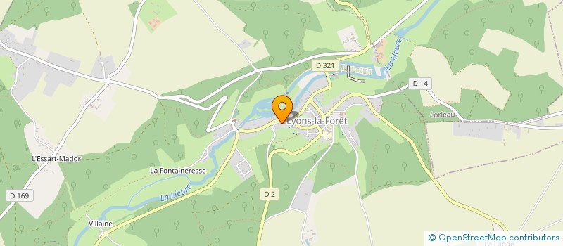 localisation de l'entreprise AMBREX  LYONS-LA-FORET