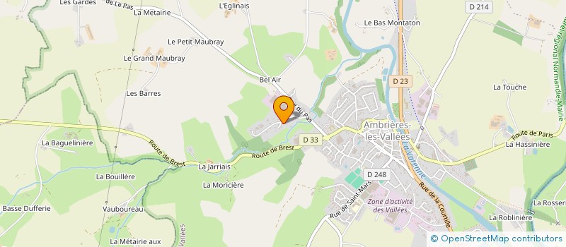 localisation de l'entreprise AMBRIERES DE MECANIQUE  AMBRIERES-LES-VALLEES