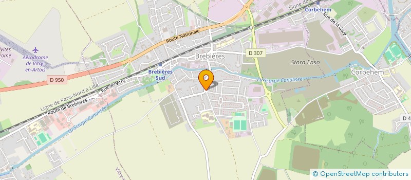 localisation de l'entreprise AMBRIME  BREBIERES