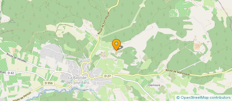 localisation de l'entreprise AMBRIMMO  LA BASTIDE DES JOURDANS