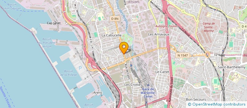 localisation de l'entreprise AMBRINE à MARSEILLE