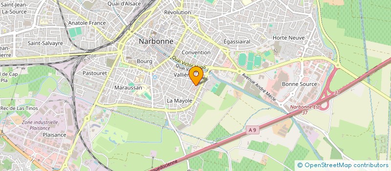 localisation de l'entreprise AMBRIS à NARBONNE