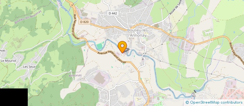 localisation de l'entreprise AMBRITEX  ANNONAY