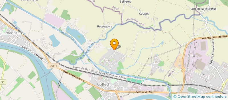 localisation de l'entreprise AMBRO  GOLFECH