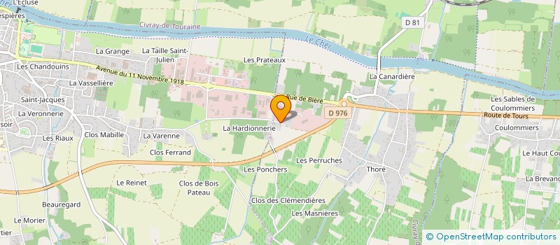 localisation de l'entreprise AMBROISE  CIVRAY-DE-TOURAINE