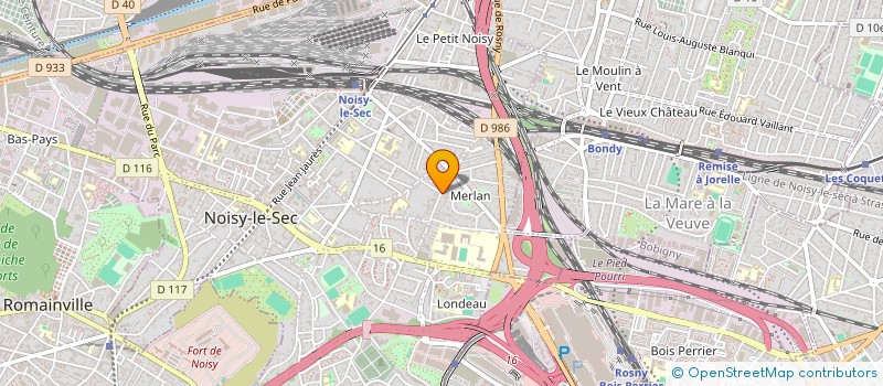 localisation de l'entreprise AMBROISE PARE 2+3 à NOISY-LE-SEC