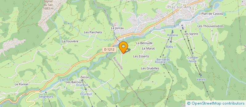 localisation de l'entreprise AMBROISELDA  PRAZ-SUR-ARLY